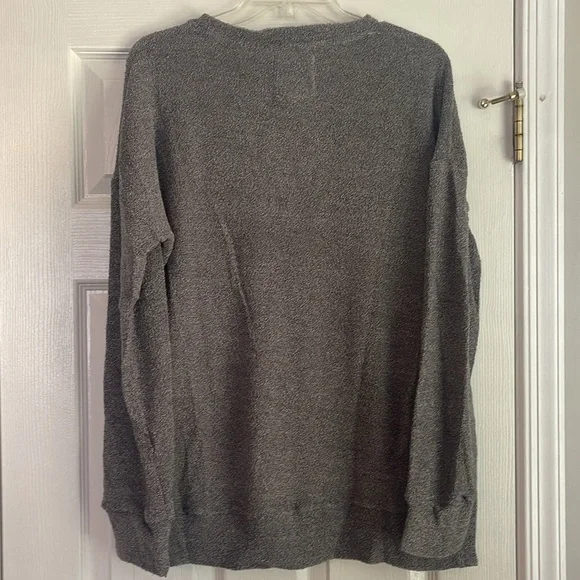 Simply Southern Gray Crewneck Terry Sweatshirt - Picture 4 of 4